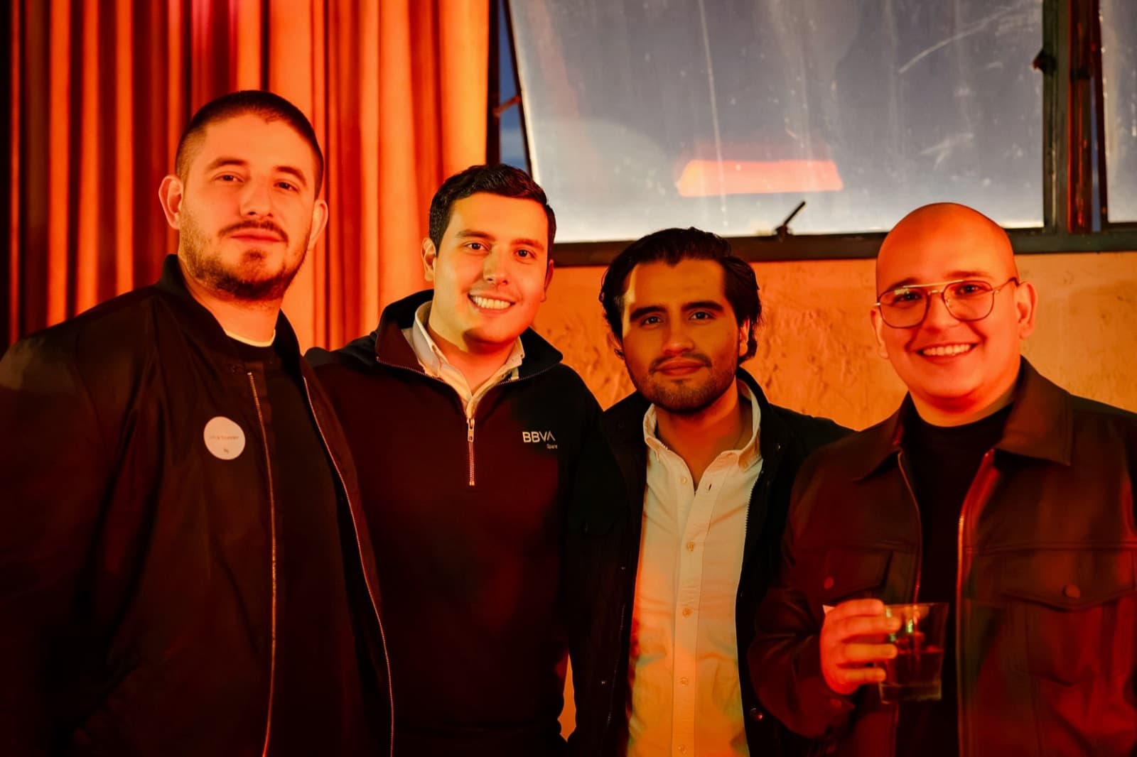 Four founders at a Pygma community night